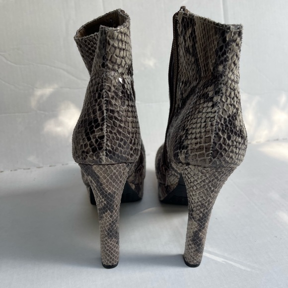 Heeled Snake Skin Booties - Picture 8 of 8